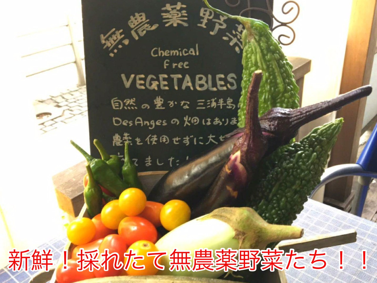 DesAnges専用ファームの無農薬の野菜たち