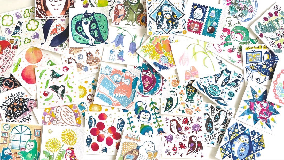 9月30日(木)〜10月10日(日) 泉はるか さん個展 『カラフル・フクロウ100』開催いたします!