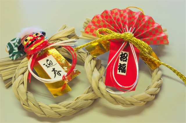 池田八幡神社 門松/注連縄のどんど焼き「左義長」