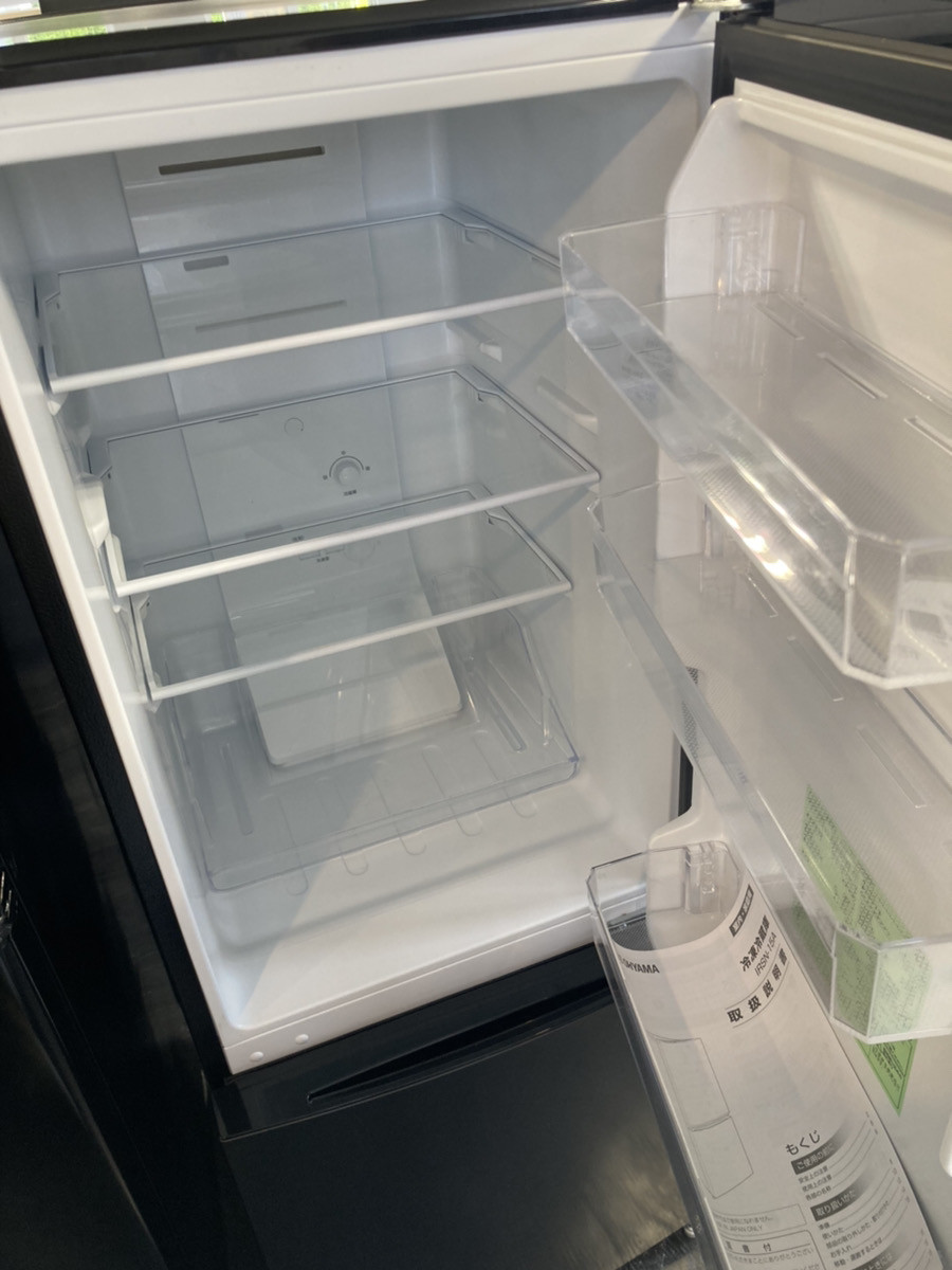 商品のご案内：黒色冷蔵庫(154L)2ドア　2021年式　