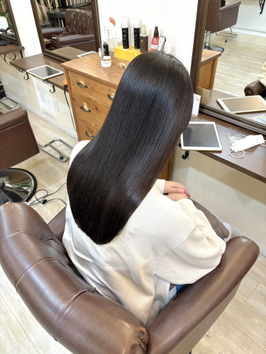 縮毛矯正前のメンテナンスにも!