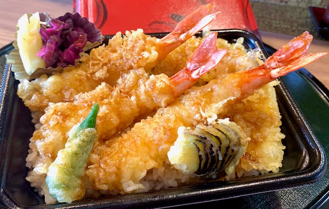 新メニュー「えび天重」お持ち帰り用 1,200円+税