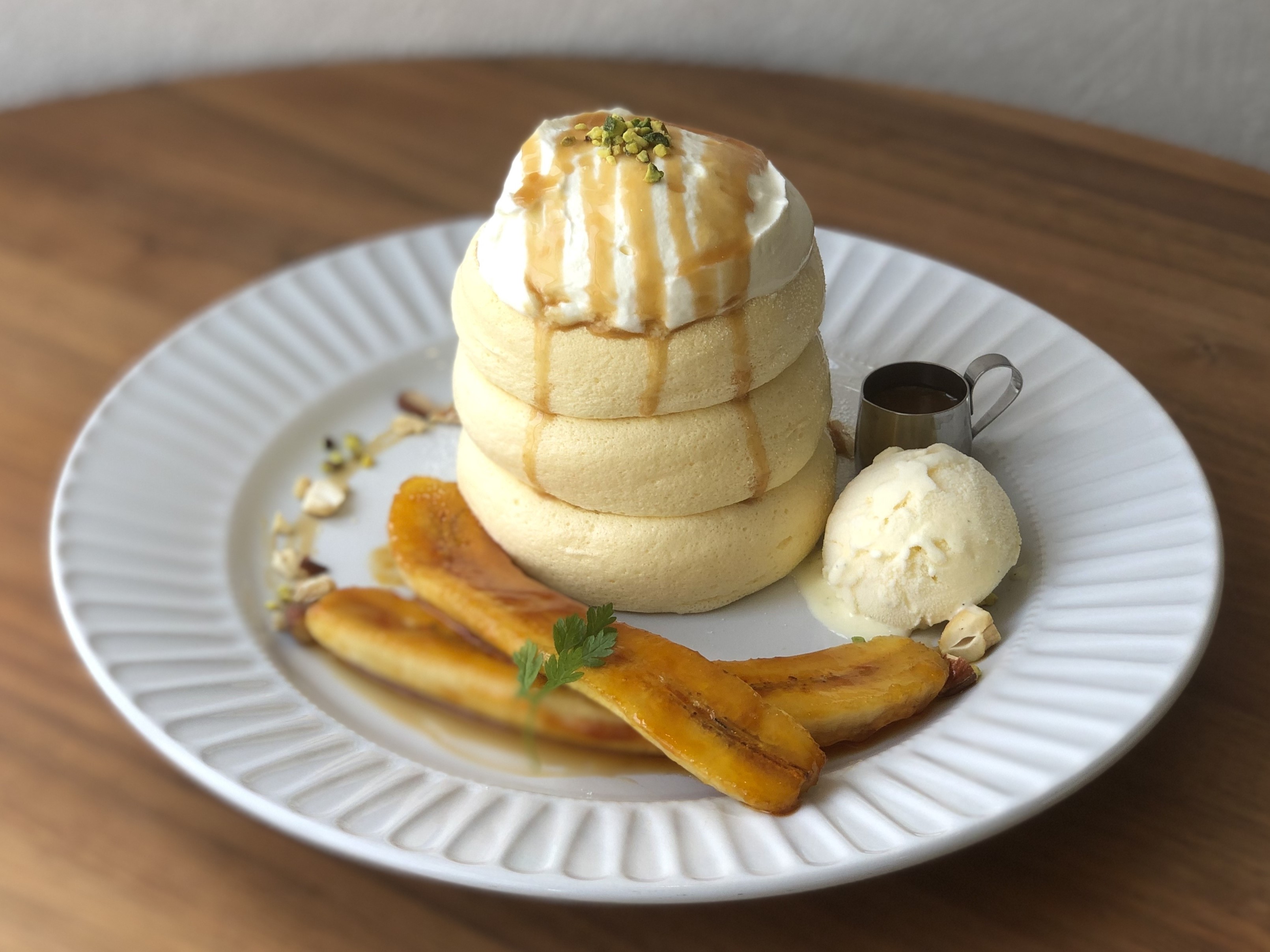 バナナキャラメリゼパンケーキ