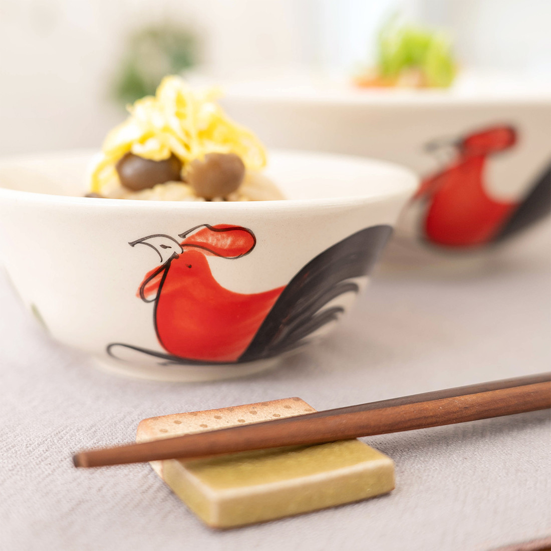 ニワトリ柄ボウル