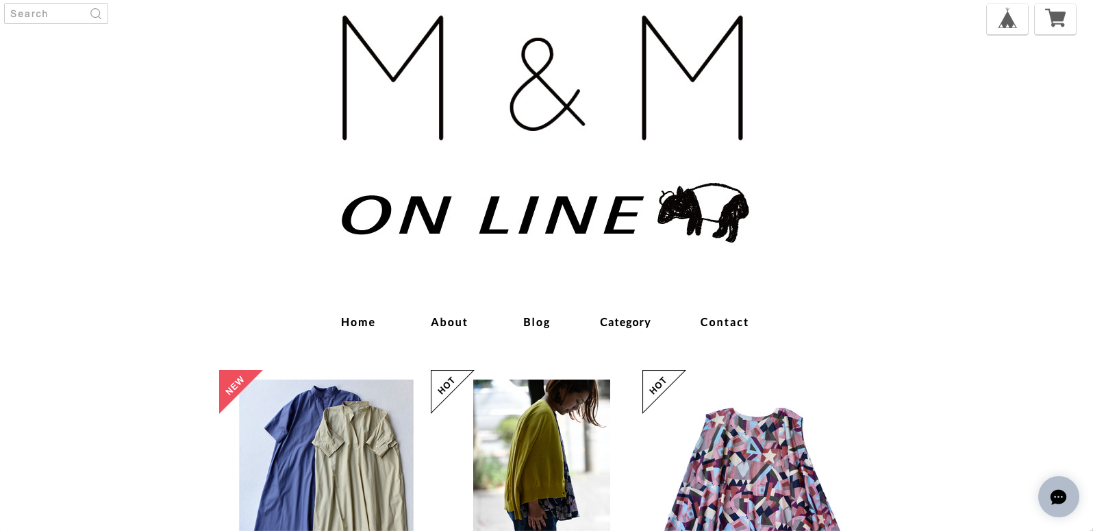 ネットショッピング「M&M ONLINE」が　オープンしました。