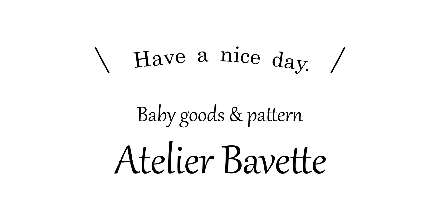 Atelier Bavette website