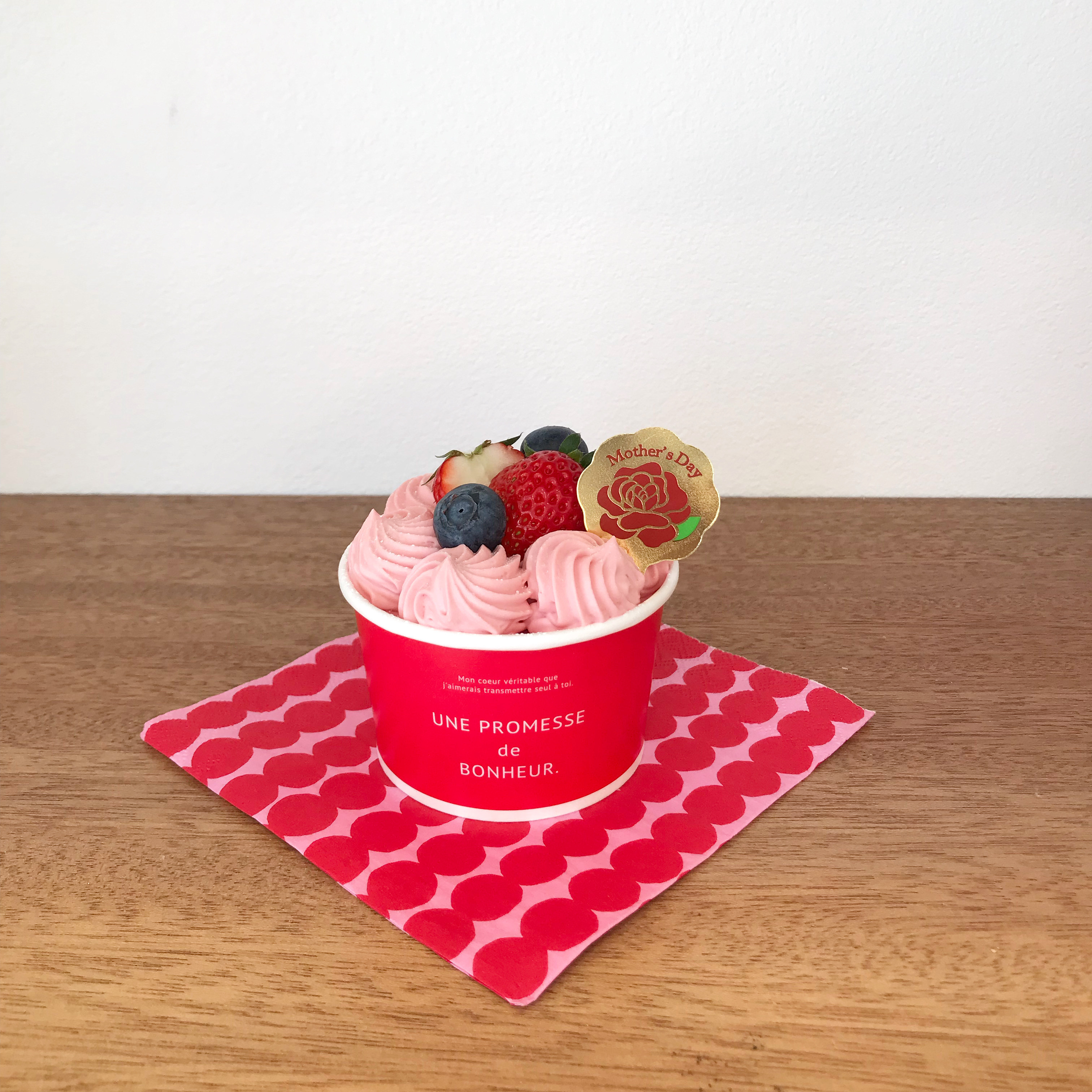 母の日カップケーキ登場