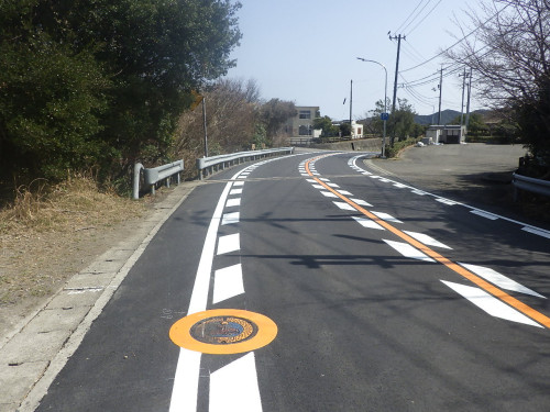 県道亀浦港櫛木線水道管布設替工事が竣工しました。