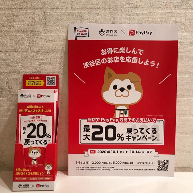PayPayで最大20%戻ってくるキャンペーン!