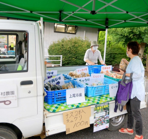 2022/3/6(日) 地域の新鮮野菜 直接販売 軽トラ市 Cafe M&M