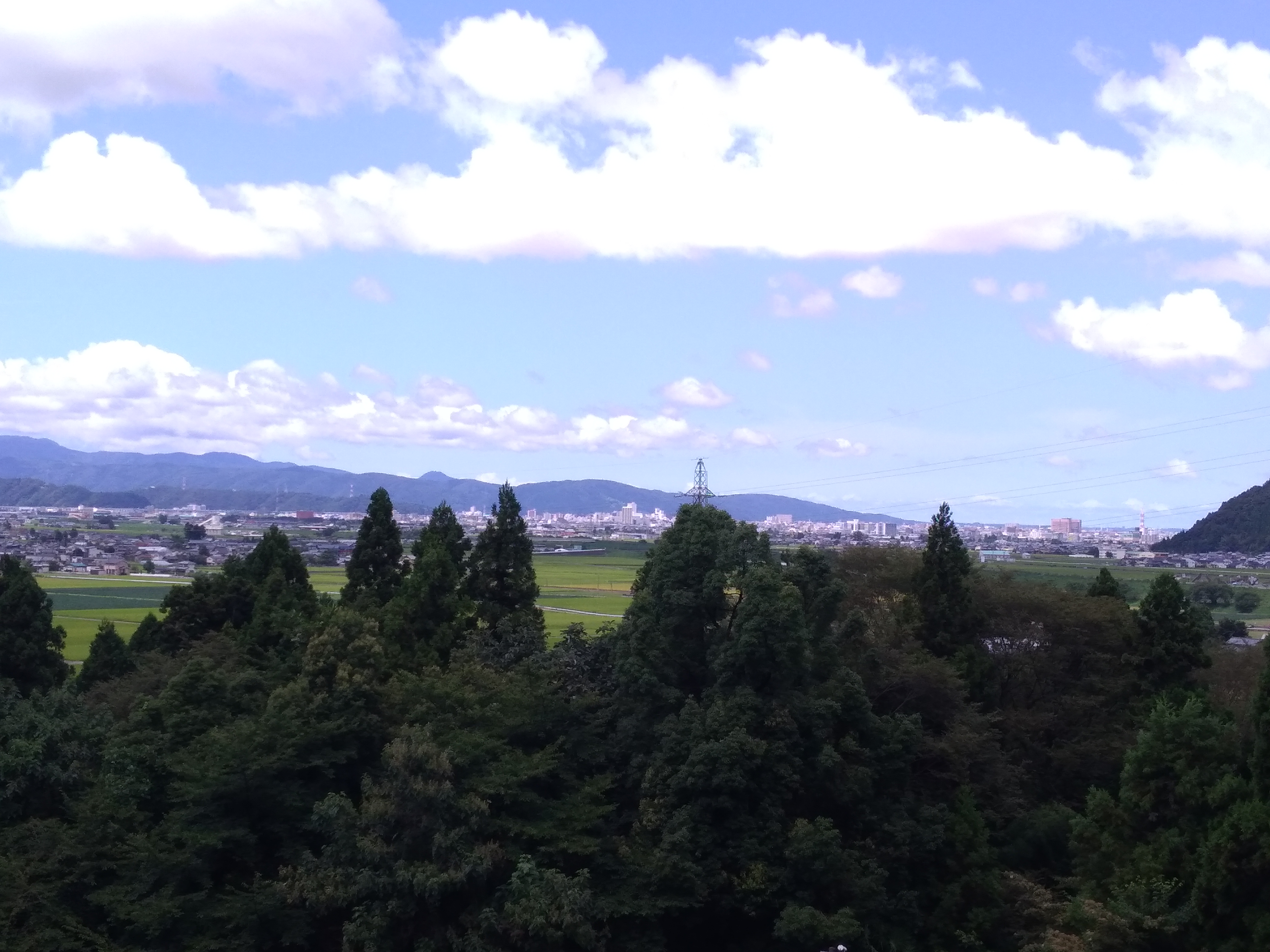 大雨の後の晴天