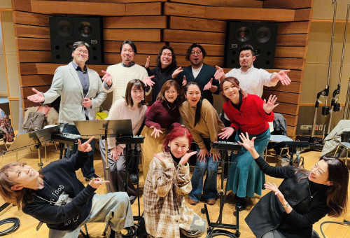 梶浦由記さん、寺田志保さん、尾澤拓実さん、お三方とレコーディング!