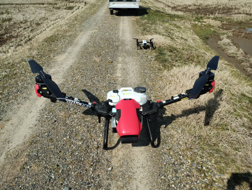 【活動報告】XAG V40(Twin Rotor Drone)の飛行チェック・点検を実施しました