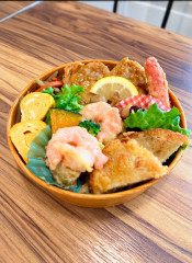 帆立バター&海老明太マヨの海鮮わっぱ