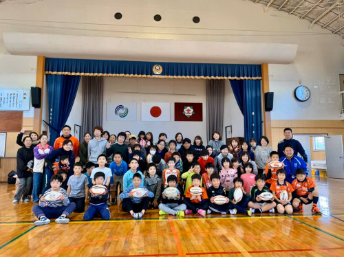 【活動報告】北諫早小学校でタグラグビー教室開催