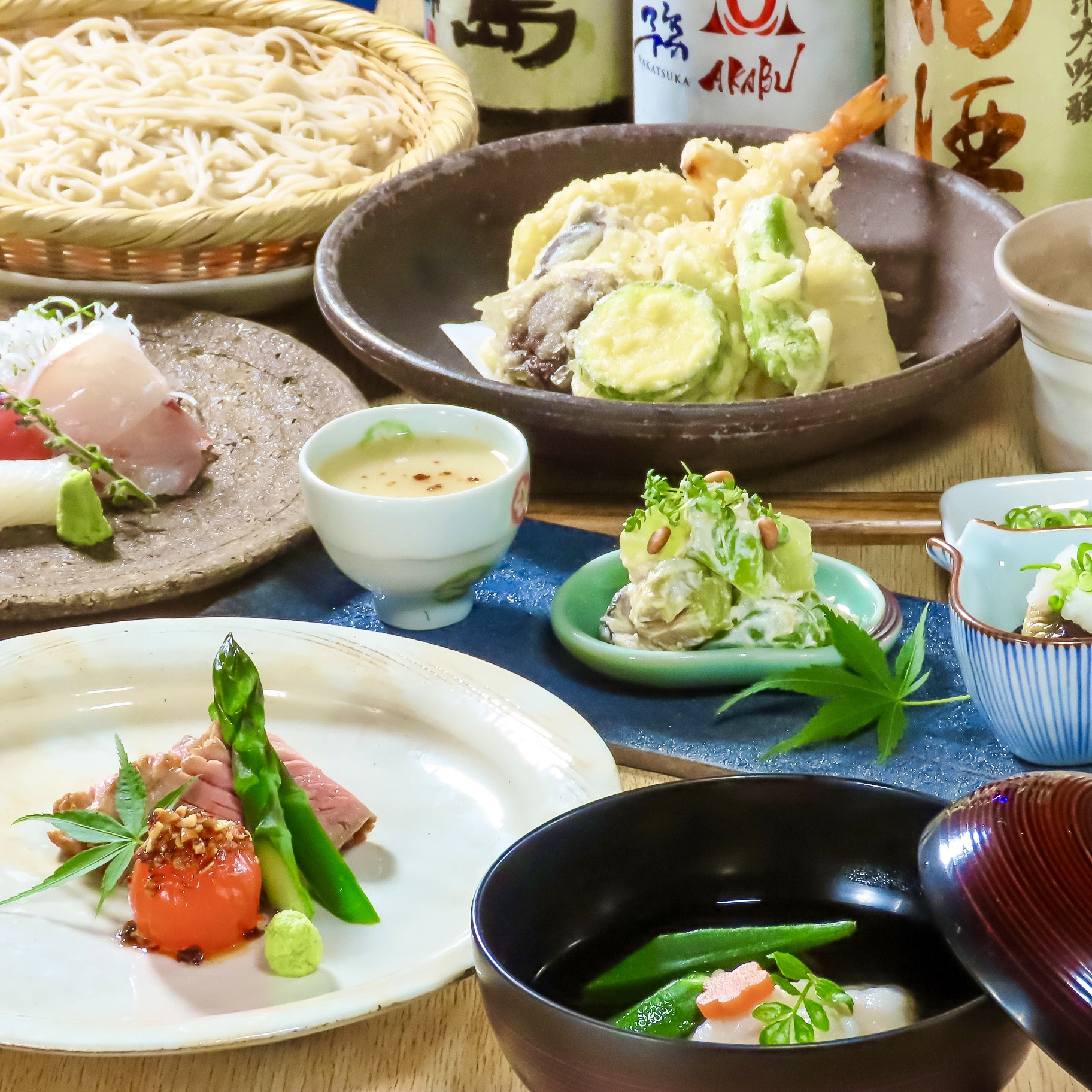 夜の蕎麦会席