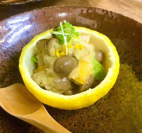 柚子しめじ(柚子釜)