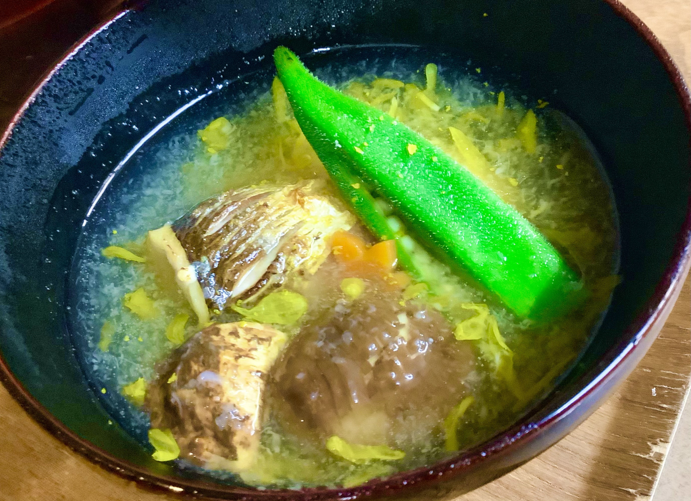 かますと賀茂茄子の菊花椀