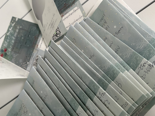Xmasカード 送りました〜!