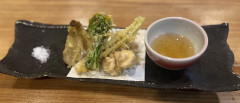 季節の野菜とお魚の天ぷら