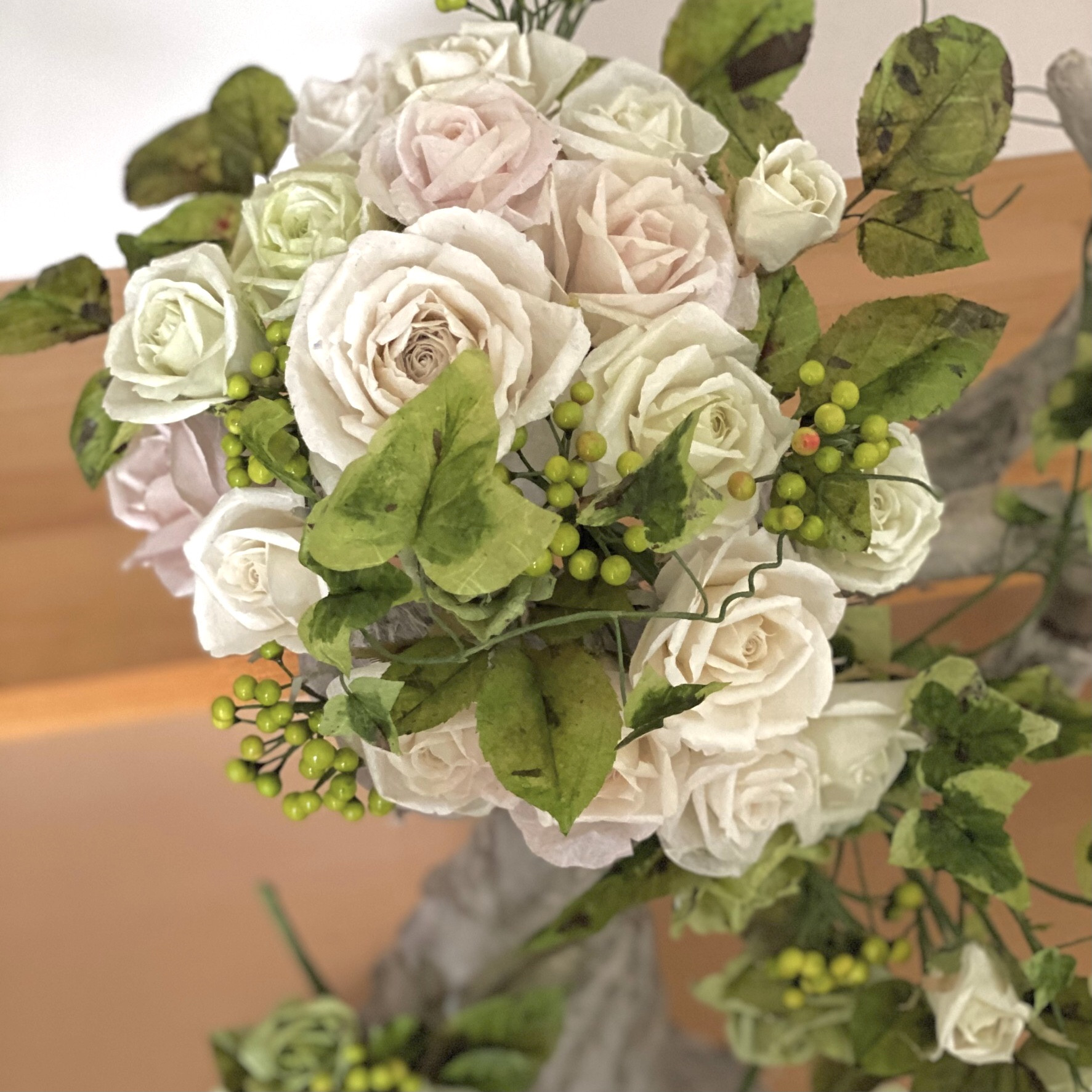 紙一枚からつくりだす flower art