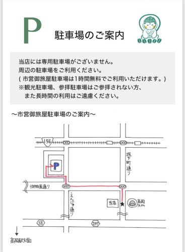 当店の駐車場について