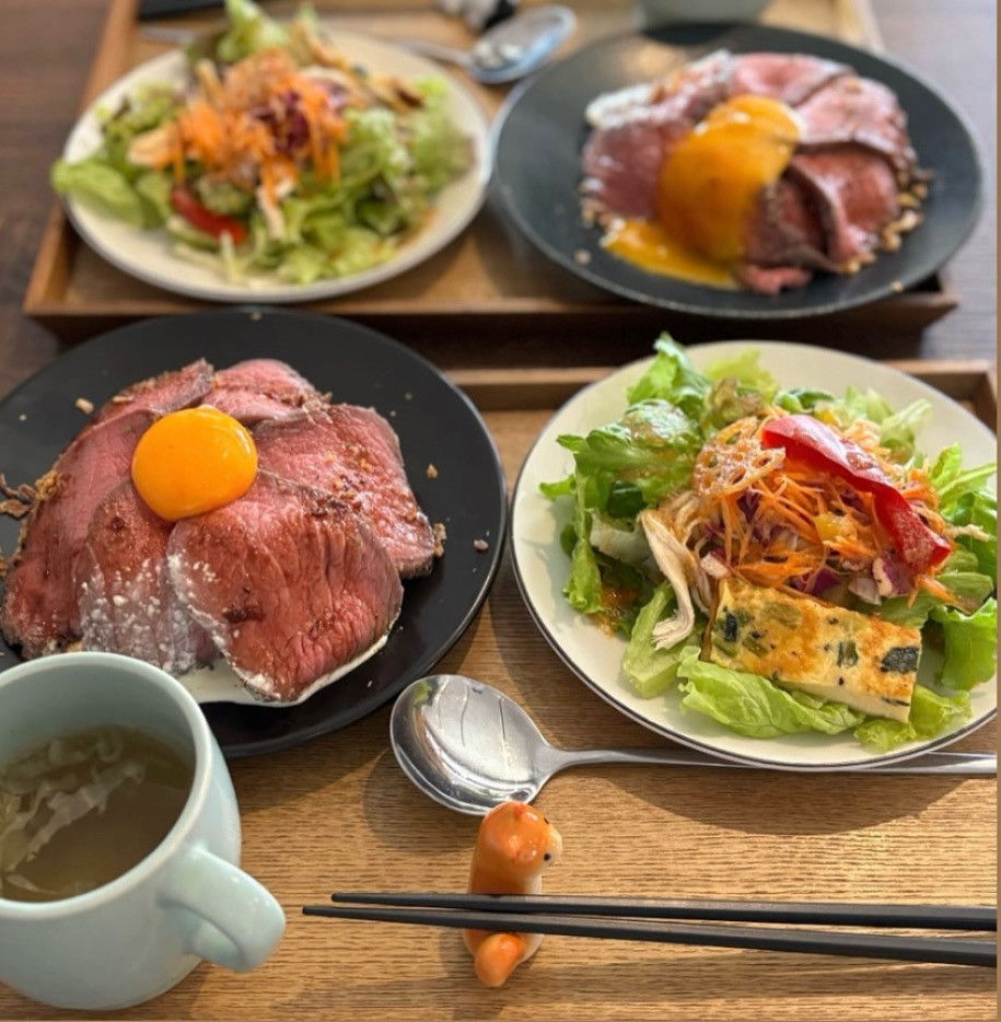 ローストビーフ丼セット