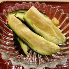 水茄子の浅漬け(Mizunasu)・Lightly pickled eggplant・??・??