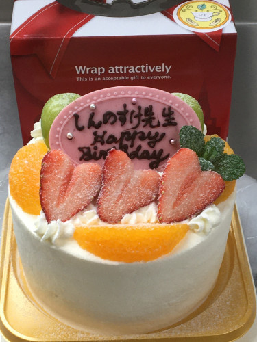 フルーツのバースデーケーキ♪