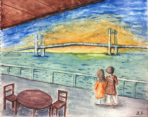 「大さん橋からの眺め」 松本正子さん.jpg