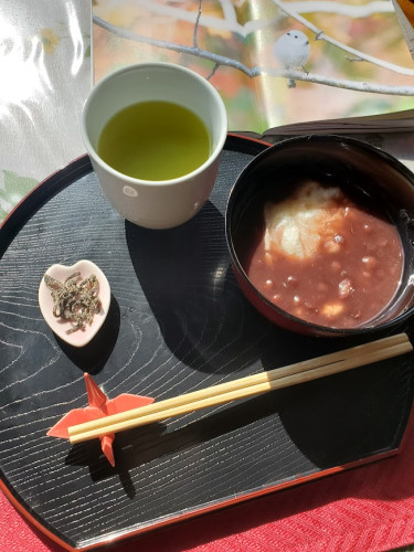 当店のメニューおぜんざいです