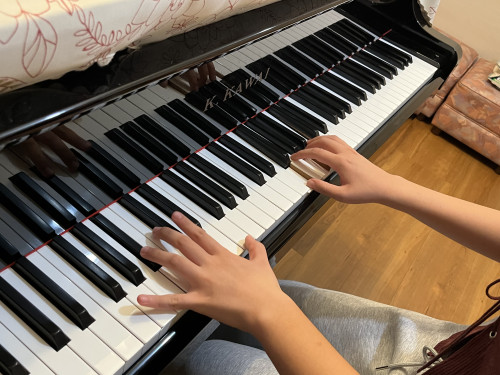 💜合唱コンクールの伴奏オーディションに合格🎹中学生の生徒さん(東松山市、竹内ピアノ教室)
