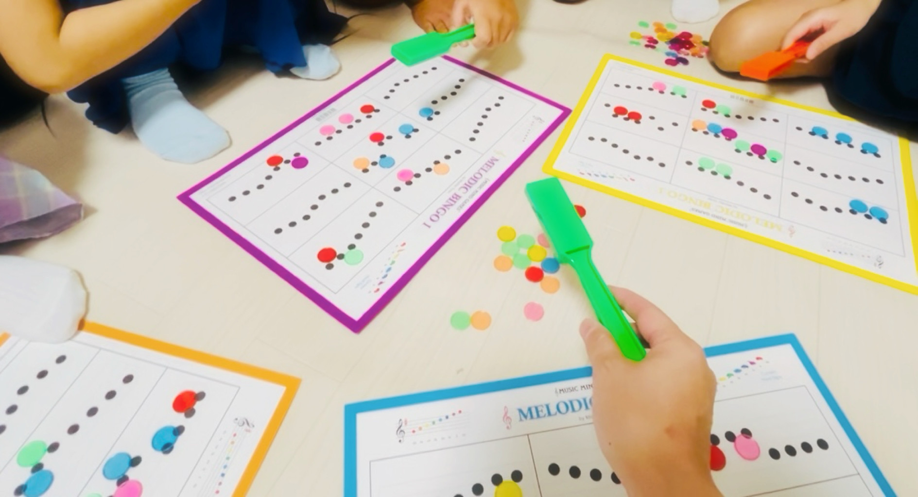 楽しいミュージックゲームを取り入れてるよ！