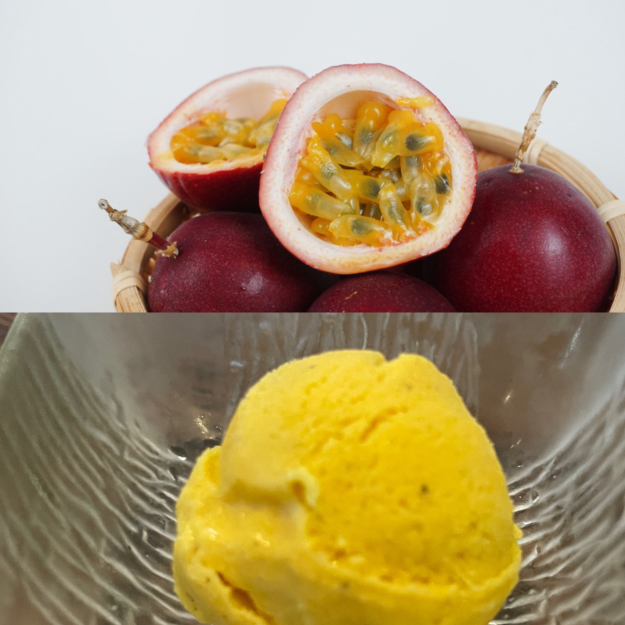 期間限定!その美味しさに感激!パッションフルーツのアイスクリーム