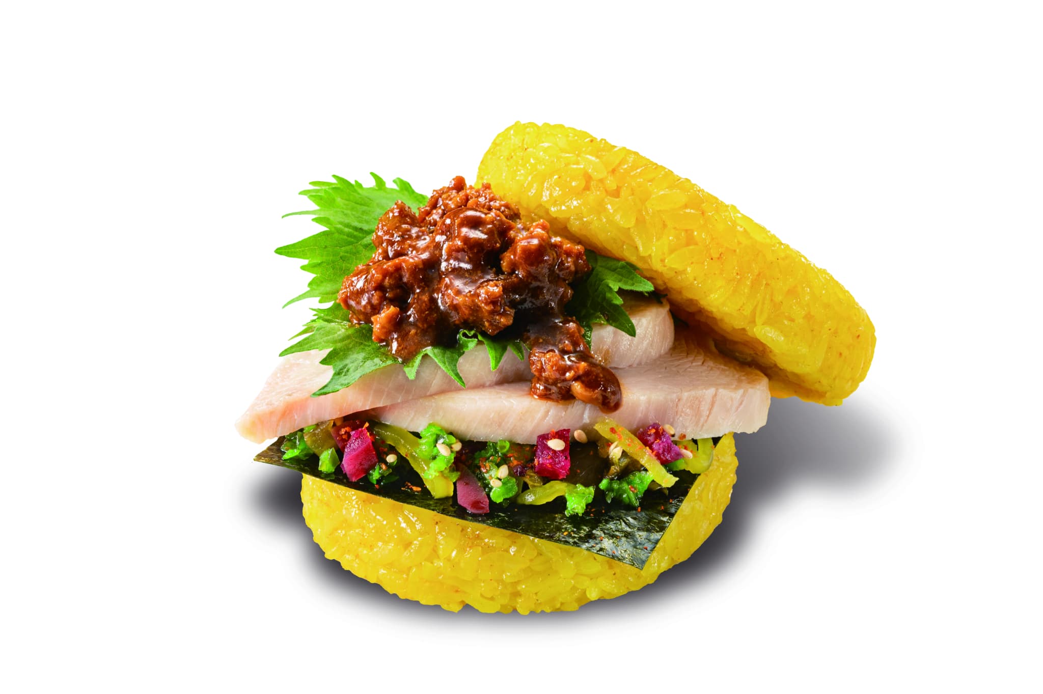 ③【みつせ鶏】サラダチキンの鶏味噌アスリートライスバーガー