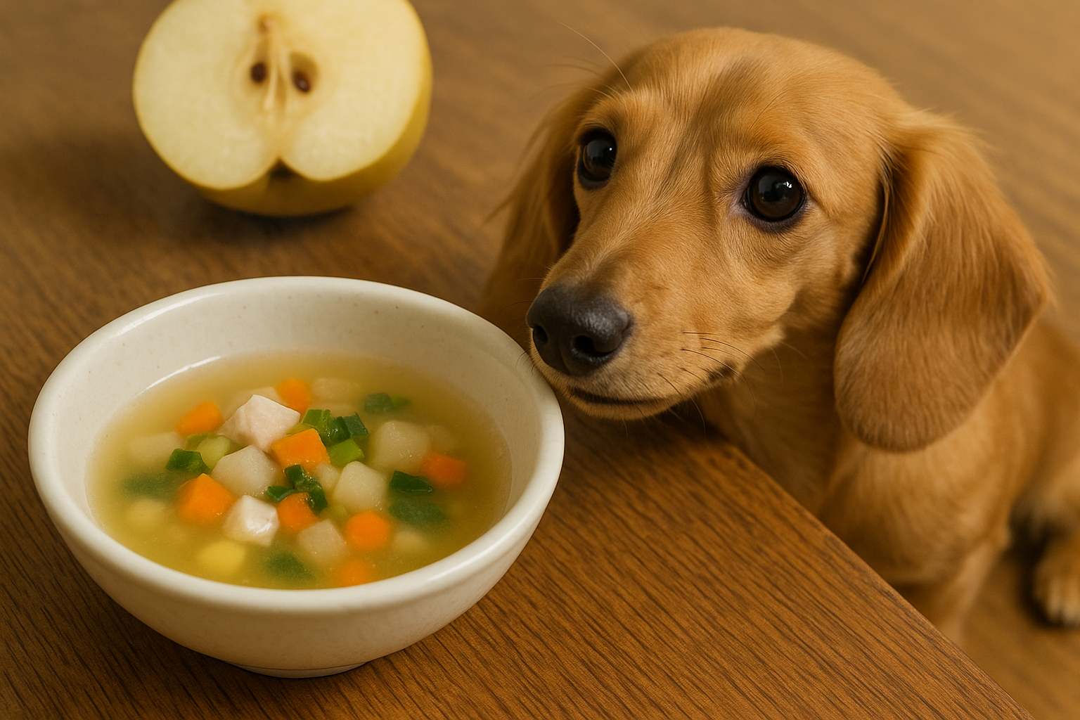 🍐 梨と鶏むねのさっぱり煮 ~人も犬も一緒に、残暑をいたわる“共食レシピ”~