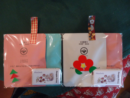 ドリップバッグとチョコセットのデザインが変わりました!