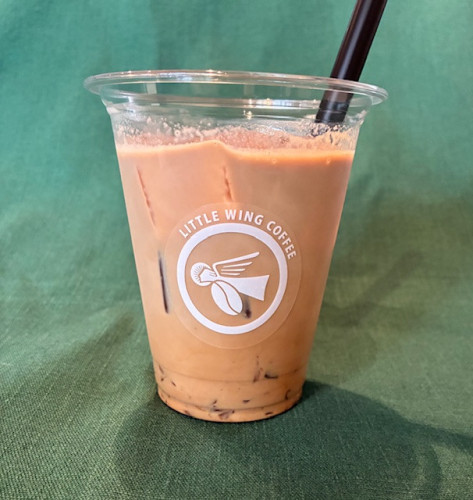 限定メニュー「はっさくとチョコのアイスラテ」