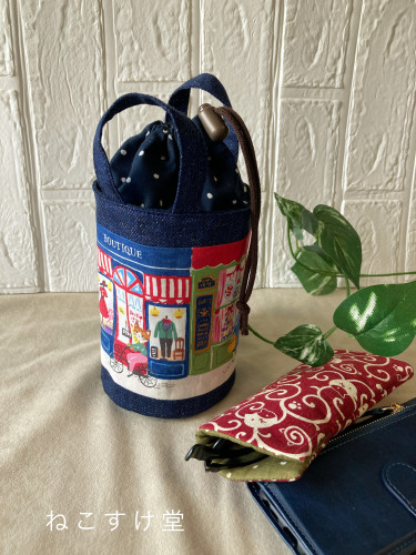 丸太型きんちゃくポーチ