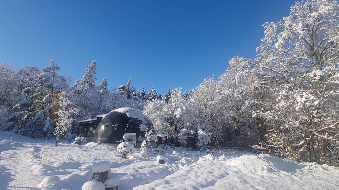 『冬にグランピング出来るスポット』としてご紹介いただきました！