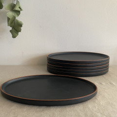 pureフラットプレートオーバルブラックマット