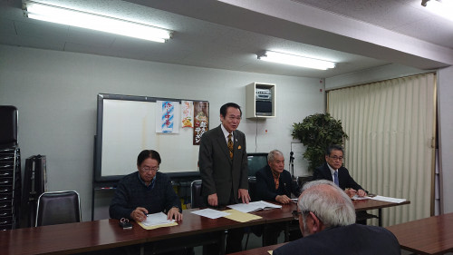 令和元年(2019年)12月12日(木)／東京都製麺協同組合の役員支部長会議に出席しました。