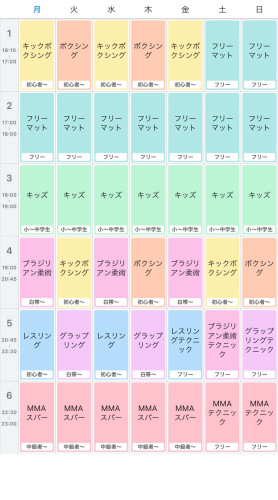 スケジュール