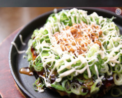 やみつき納豆お好み焼き