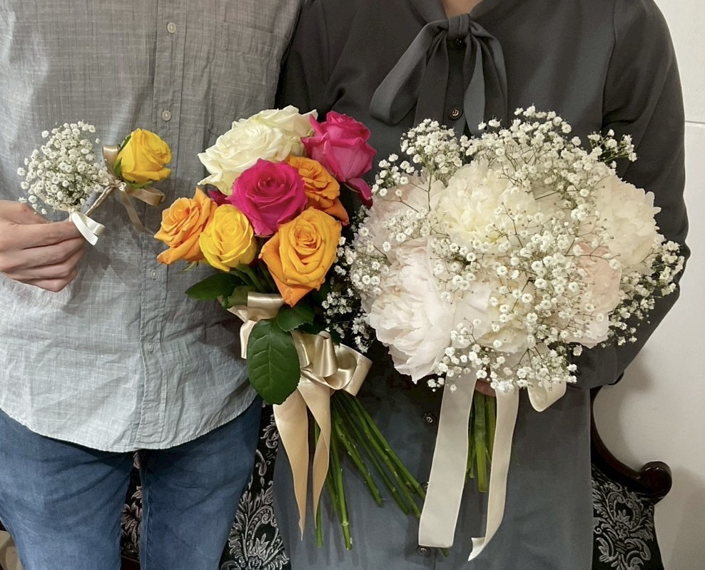 ブライダルのお花でご注文ありがとうございました!