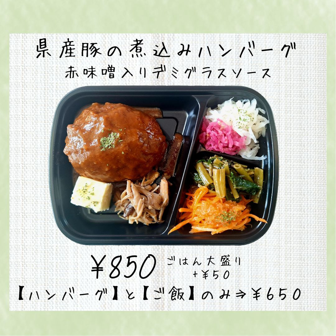 煮込みハンバーグ〜赤味噌入りデミソース〜