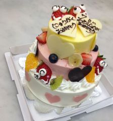 洋菓子のお店 シュベーネ 冬木店 イラストホールケーキ デコレーションケーキ