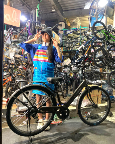 お洒落な看板娘ちゃんもNEWバイクGET!