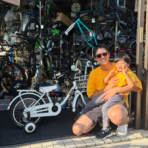 自転車デビュー！