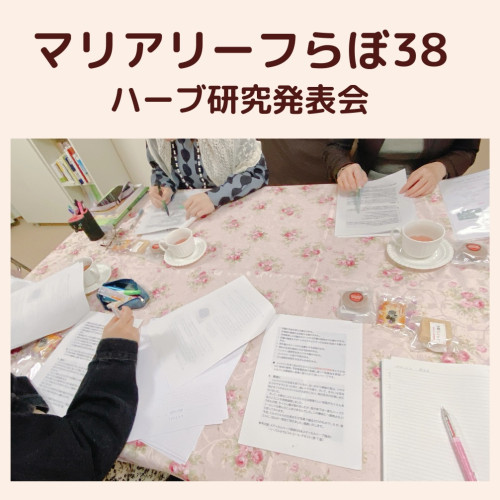 【報告】マリアリーフらぼ第38回 〜年に一度のハーブ研究発表会〜